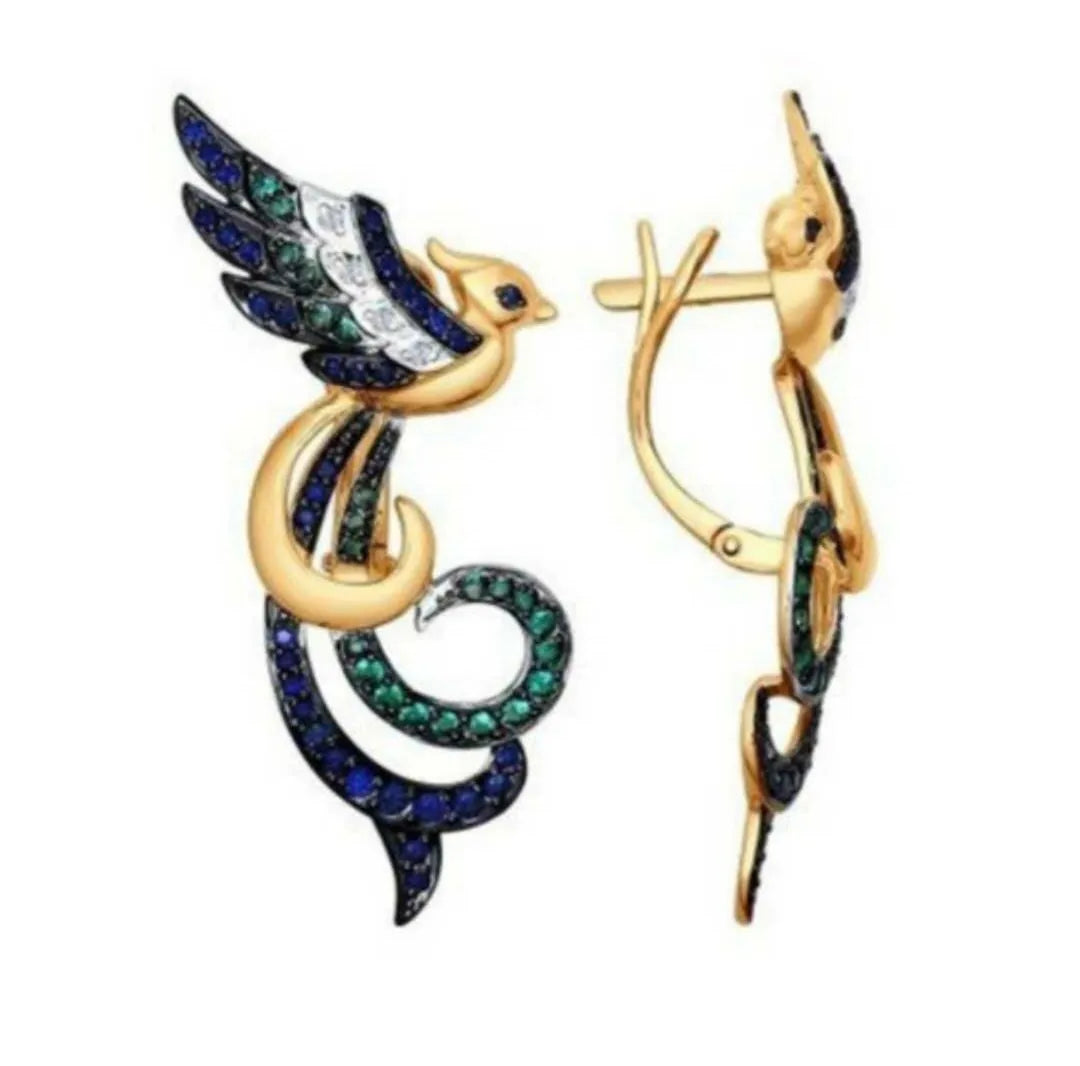 Cute Hummingbird Shape Drop Earrings