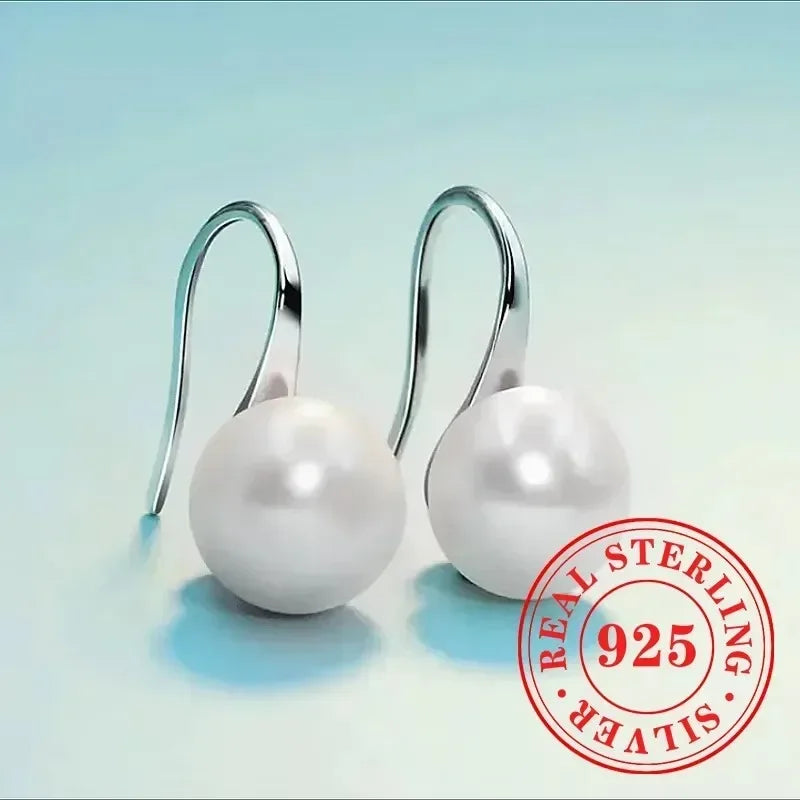 Floral Sterling Silver Hoop Earrings