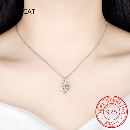 Swirled Heart Pendant Necklace