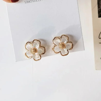 Exquisite Rhinestone Round Ear Cuff Stud Earrings