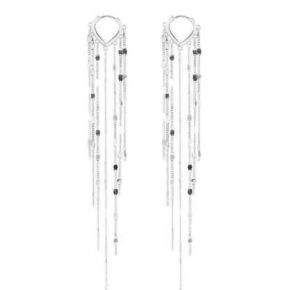 Vintage Droplet Tassel Earrings