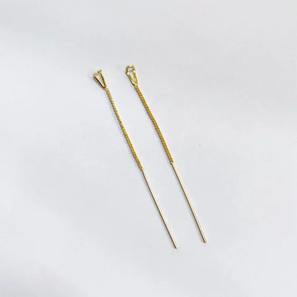 Multicolor Geometric Drop Earrings – Crystal & Copper