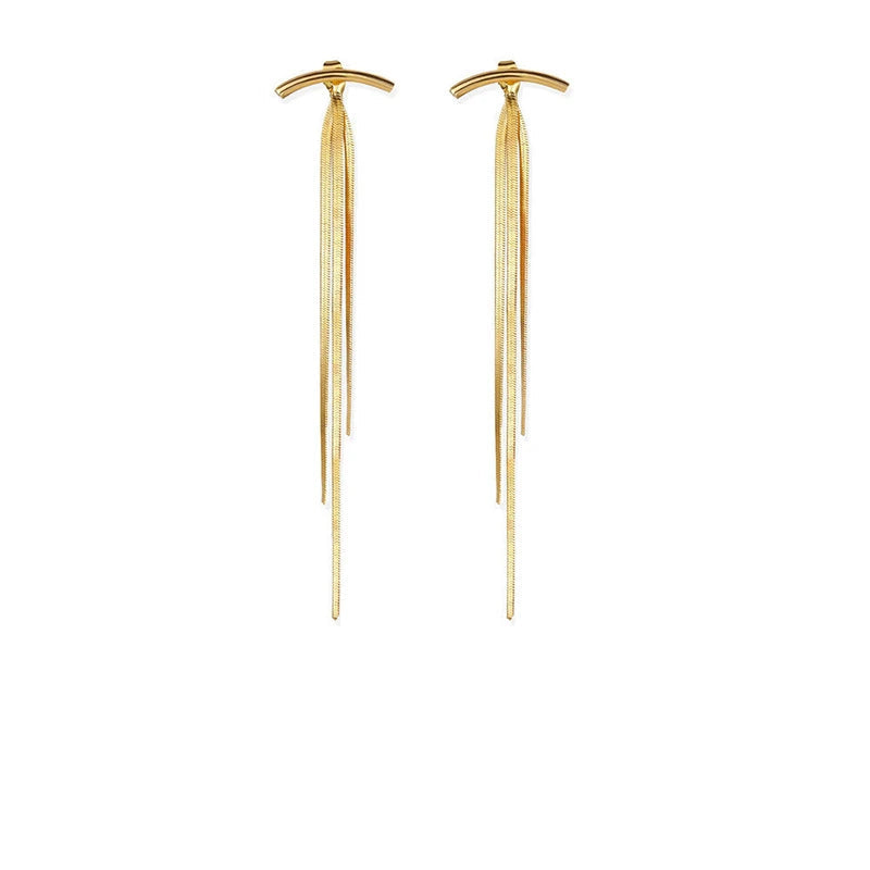 Heart & Star Tassel Drop Earrings