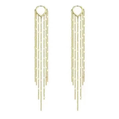 Vintage Droplet Tassel Earrings