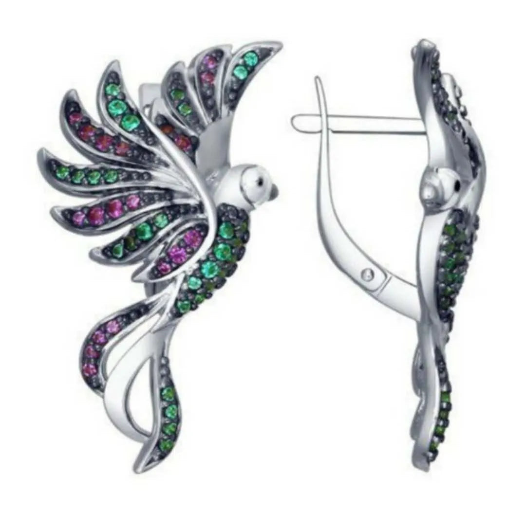 Cute Hummingbird Shape Drop Earrings