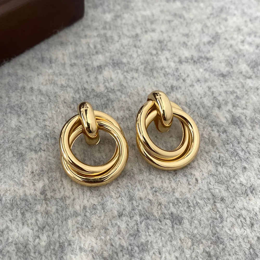 Classic Hollow Drop Earrings