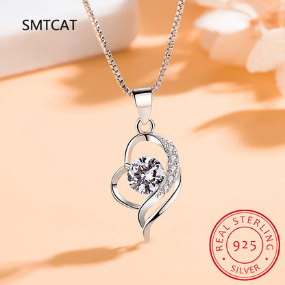 Swirled Heart Pendant Necklace