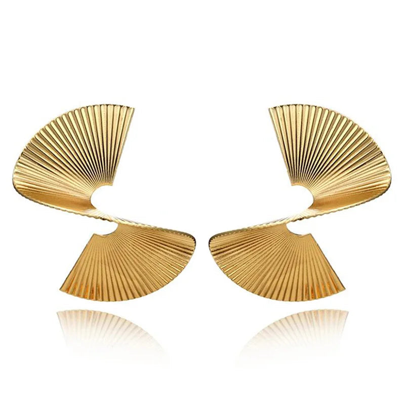 Retro Twisted Spiral Earrings