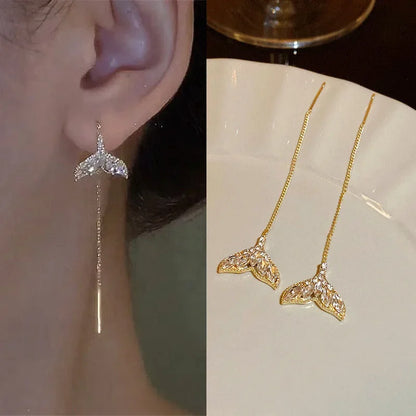 Multicolor Geometric Drop Earrings – Crystal & Copper
