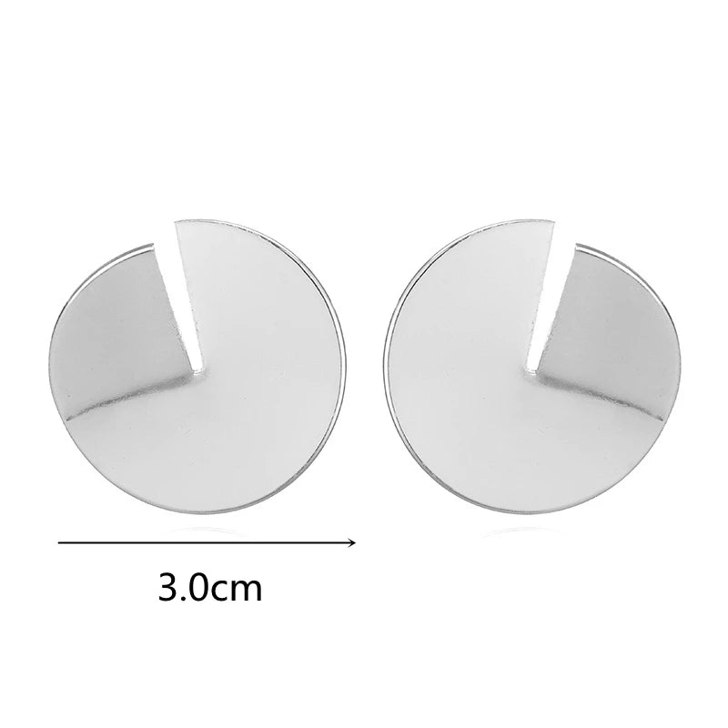 Eccentric Multi-Shaped Metal Dangle Earrings