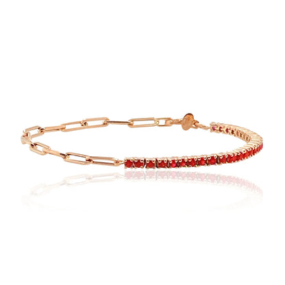 Luxury Cubic Zirconia Tennis Bracelet – Gold, Rose Gold & Silver