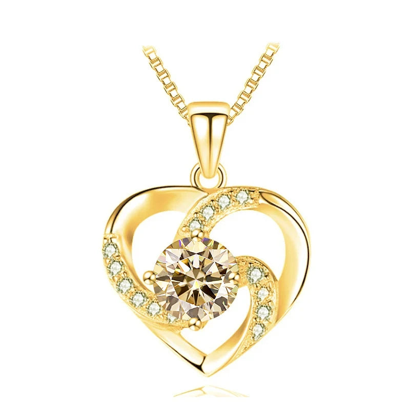 Heart Moissanite Necklace