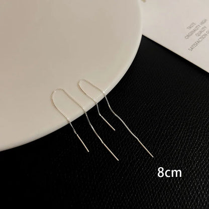 Vintage Wave Tassel Threader Earrings