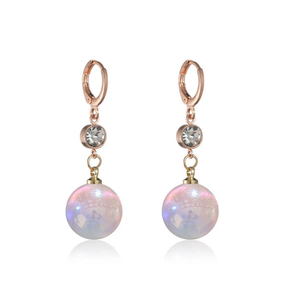 Bohemian Pearl & Rhinestone Stud Earrings