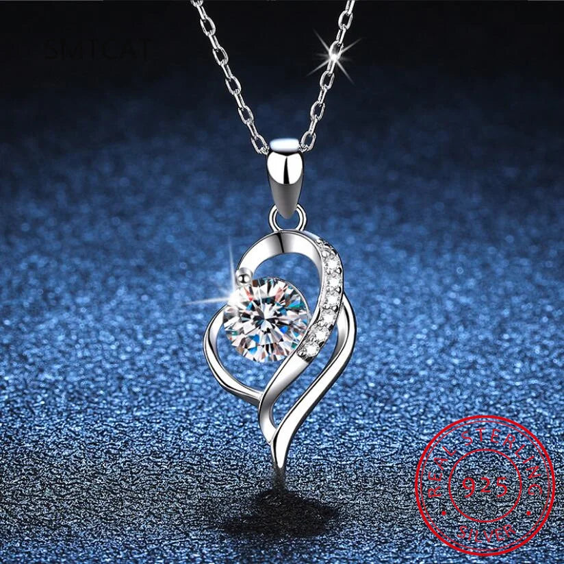 Swirled Heart Pendant Necklace