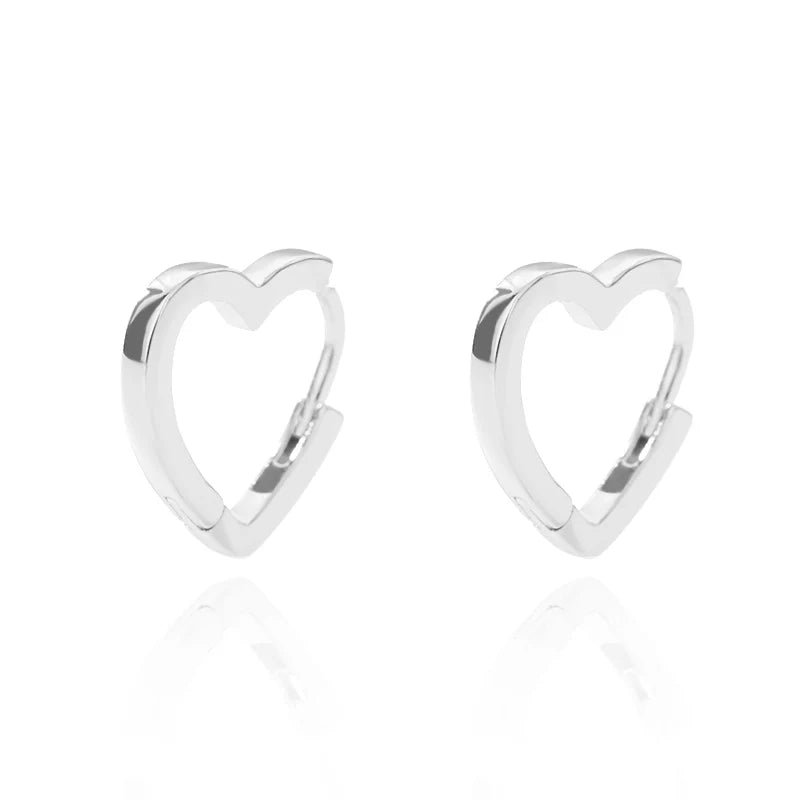 Golden/Silvery Multi-Shaped Hoop Earrings