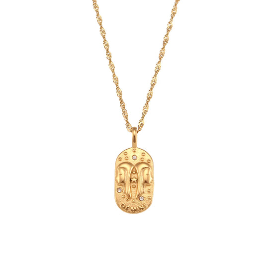 Zodiac Sign Pendant Necklace