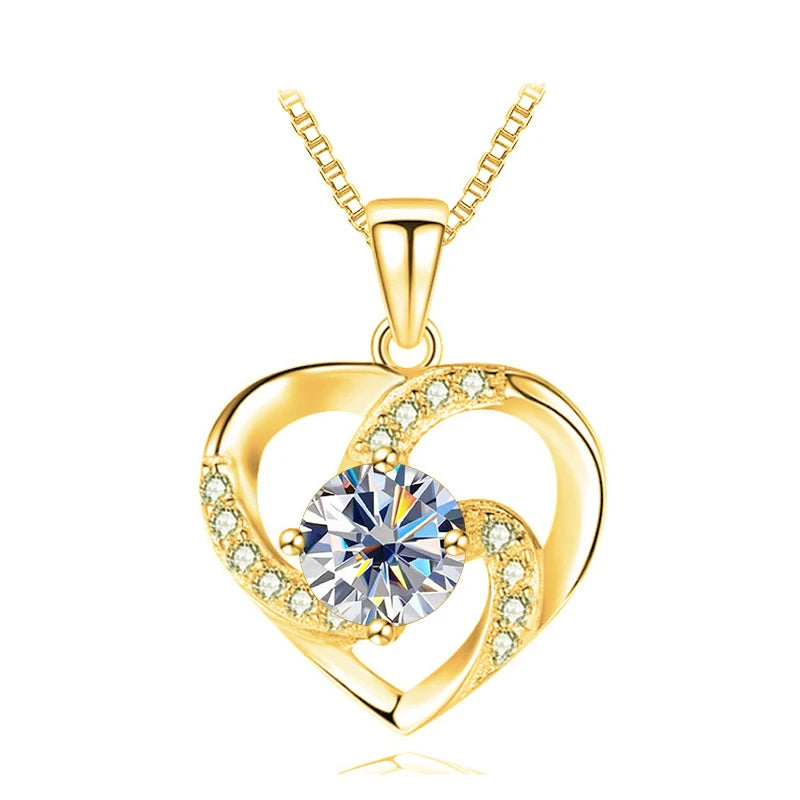 Heart Moissanite Necklace