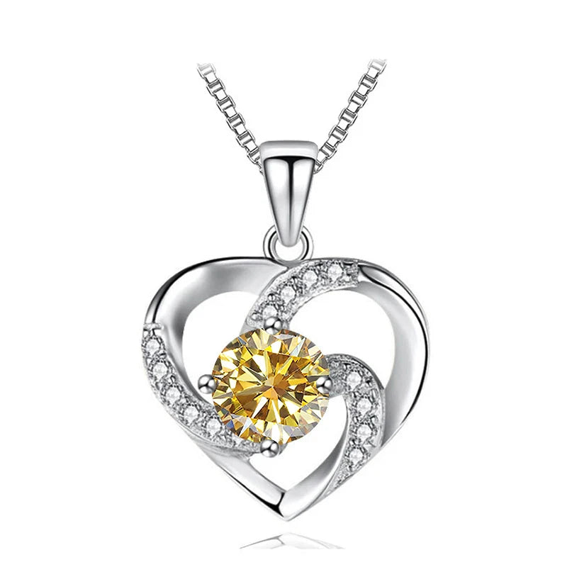 Heart Moissanite Necklace
