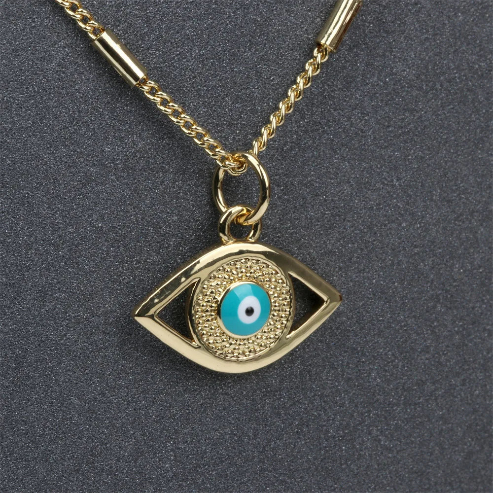 Vintage Halloween Necklace – Zircon Pendant Chain