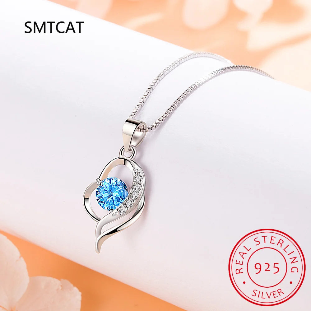 Swirled Heart Pendant Necklace