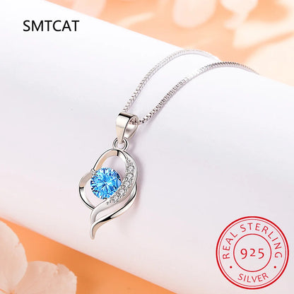 Swirled Heart Pendant Necklace