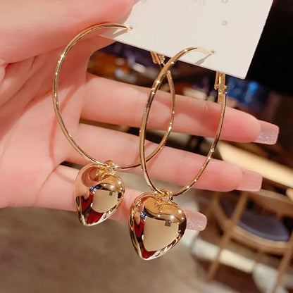 Elegant Multi-Shaped Hoop Drop Earrings