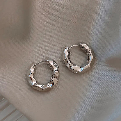 Geometric Hoop Earrings – Minimalist Office Jewelry