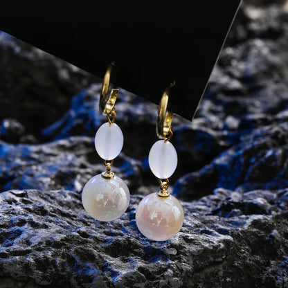 Bohemian Pearl & Rhinestone Stud Earrings