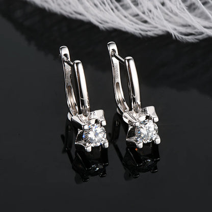 Moissanite U-Hoop Earrings