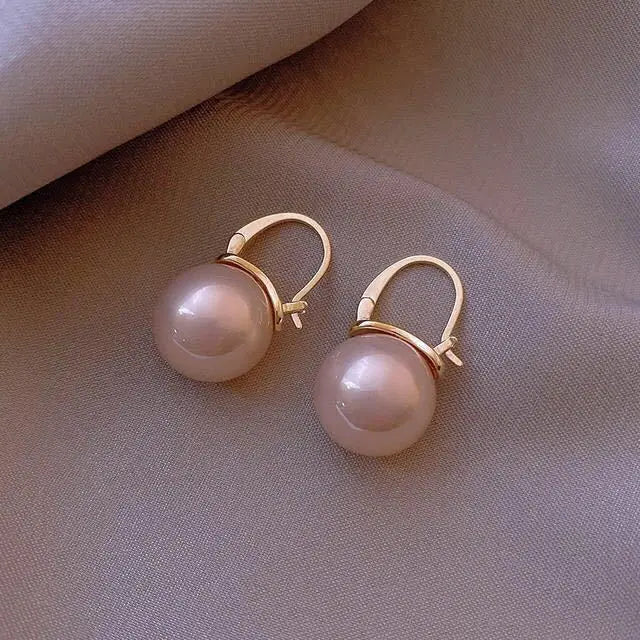 French Pearl Drop Earrings – Simulated Pearl Timeless Classics