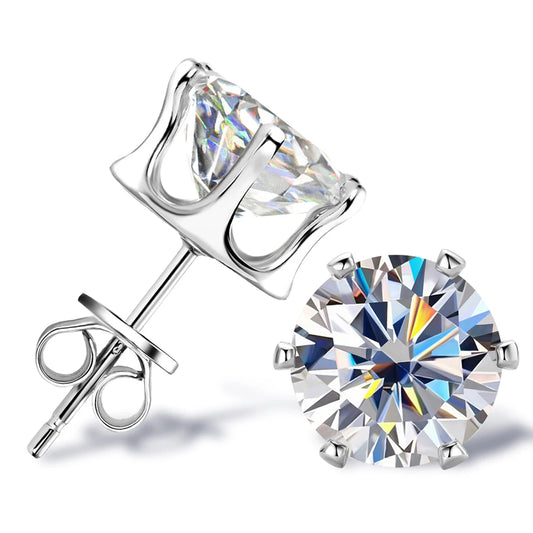 Moissanite Stud Earrings