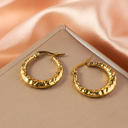 Textured Hoop Earrings – Chic Everyday Wear