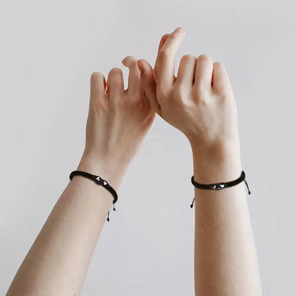 26 Letters Initial Heart Braided Bracelet