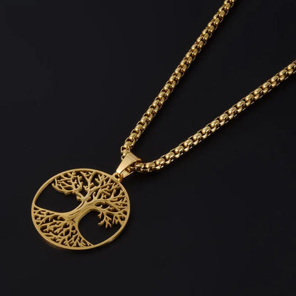 Tree of Life Scorpion Ankh Pendant Necklace