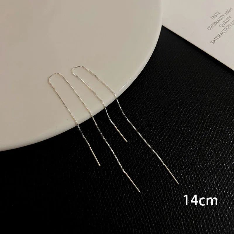 Vintage Wave Tassel Threader Earrings