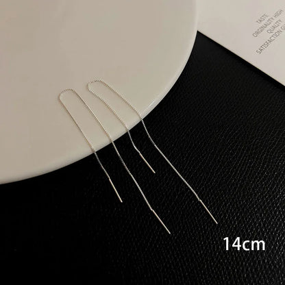 Vintage Wave Tassel Threader Earrings