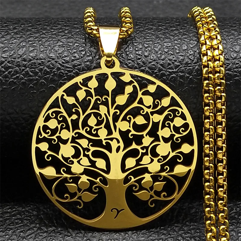 Tree of Life Pendant Necklace – Silver SS