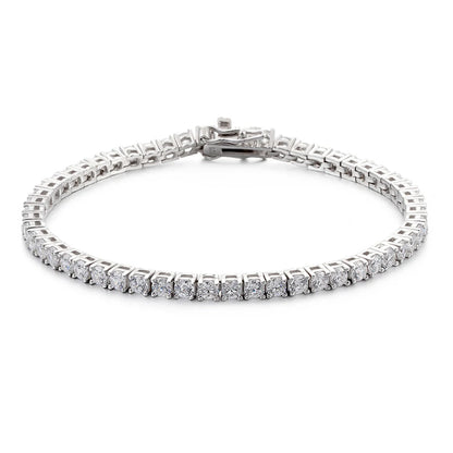 D-VVS1 Moissanite Tennis Bracelet – 925 Sterling Silver
