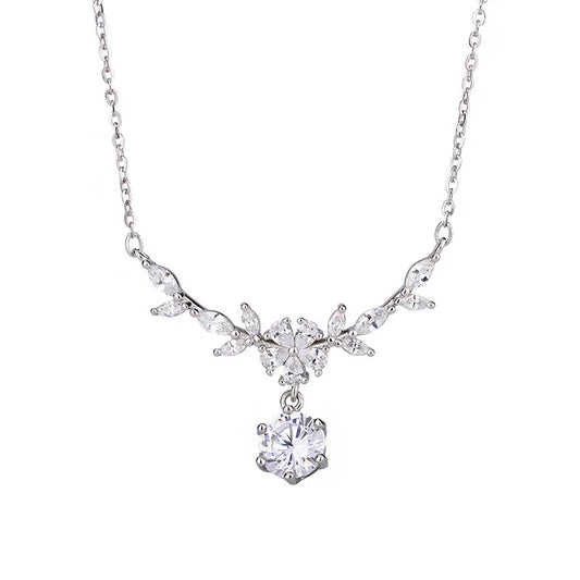 Moissanite Cassia Twig Necklace