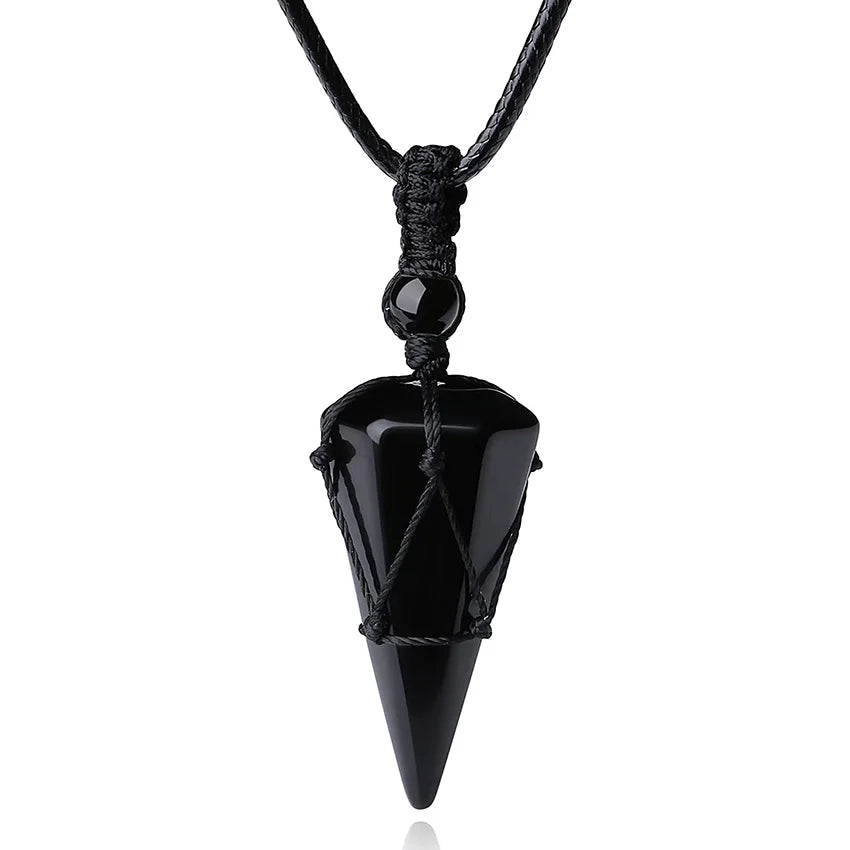 Black Onyx Runes Necklace