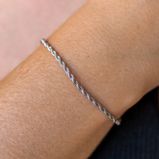 Unisex Twisted Rope Chain Bracelet