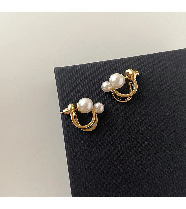 Classic Retro Pearl Drop Earrings