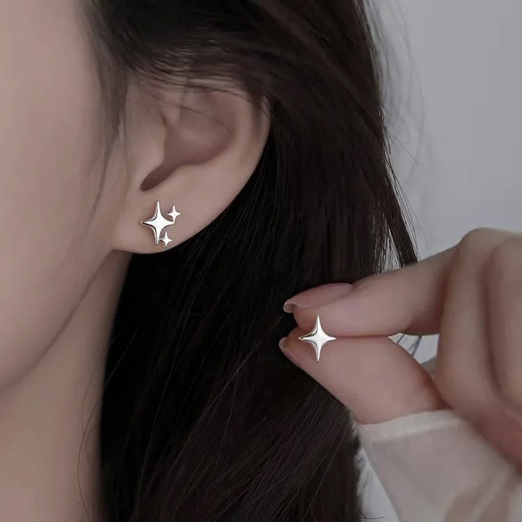 Vintage Glossy Gold Plated Chunky Hoop Earrings