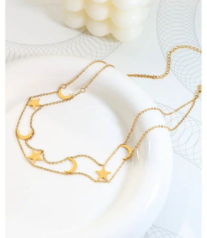 Gold-Tone Star Pendant Necklace