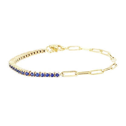 Luxury Cubic Zirconia Tennis Bracelet – Gold, Rose Gold & Silver