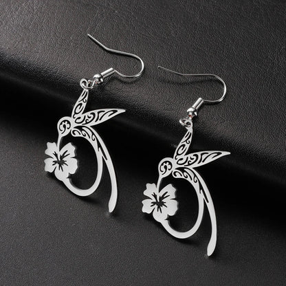Hummingbird Jewelry Set – Gold/Silver Earrings & Necklace