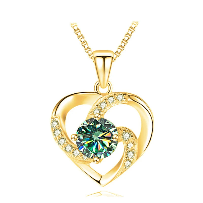 Heart Moissanite Necklace