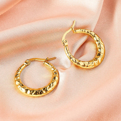Textured Hoop Earrings – Chic Everyday Wear