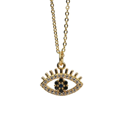 Vintage Halloween Necklace – Zircon Pendant Chain